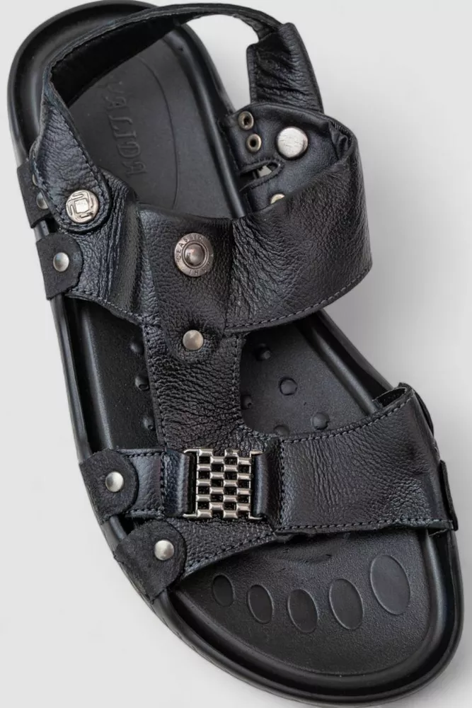 Купити Сандалії чоловічі  -уцінка, колір чорний, 243RE02-1-U-8 - Фото №2