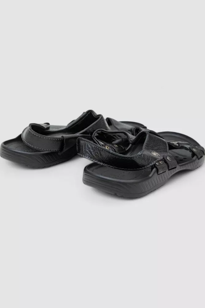 Купити Сандалії чоловічі  -уцінка, колір чорний, 243RE02-1-U-8 - Фото №4