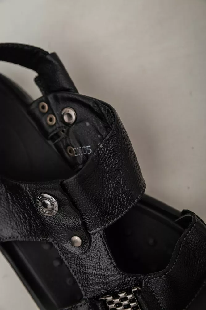 Купити Сандалії чоловічі  -уцінка, колір чорний, 243RE02-1-U-8 - Фото №5