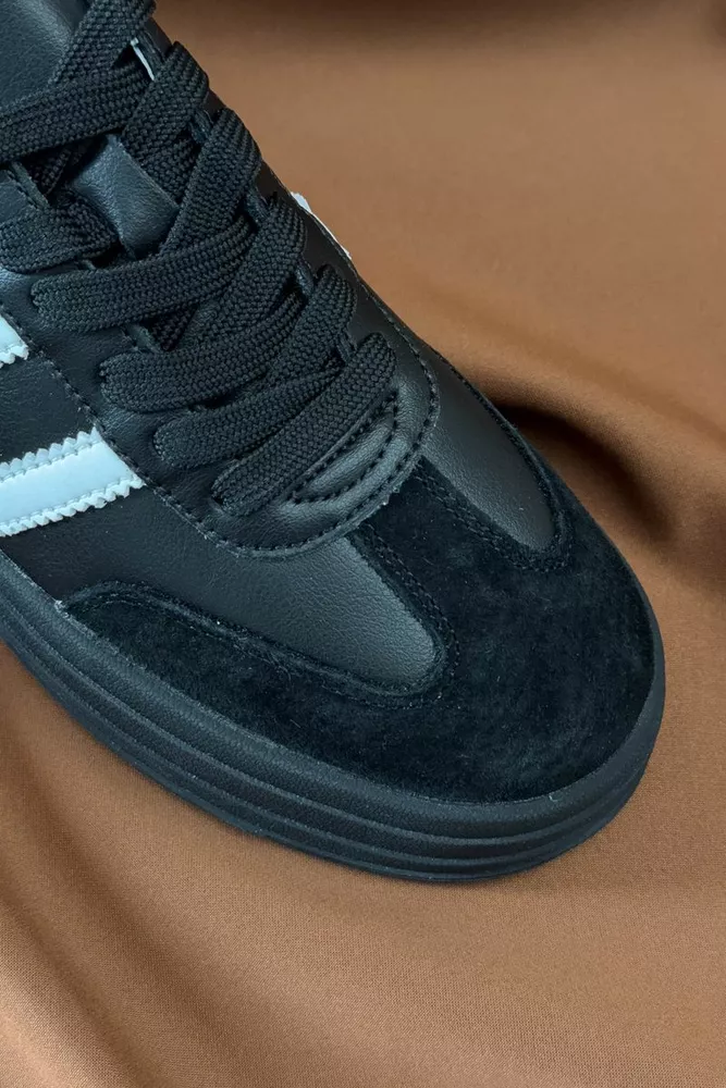 Купить Кроссовки женские демисезонные, цвет черно-белый, 248RCX1580 оптом - Фото №2