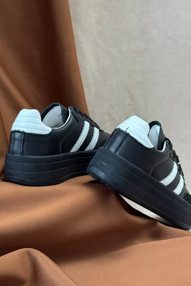 Купить Кроссовки женские демисезонные, цвет черно-белый, 248RCX1580 оптом - Фото №4