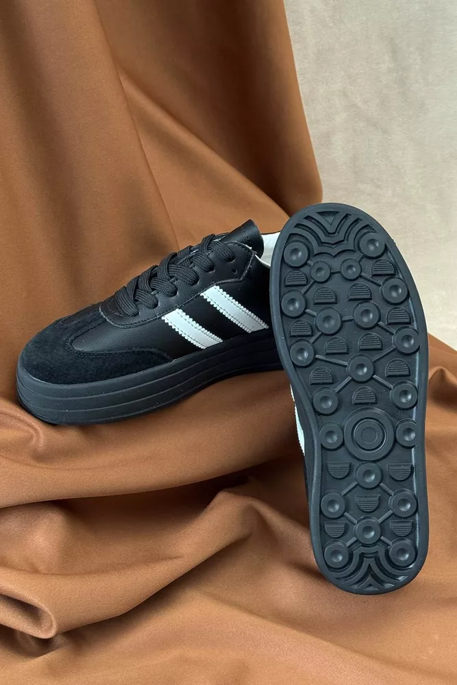 Купить Кроссовки женские демисезонные, цвет черно-белый, 248RCX1580 оптом - Фото №5