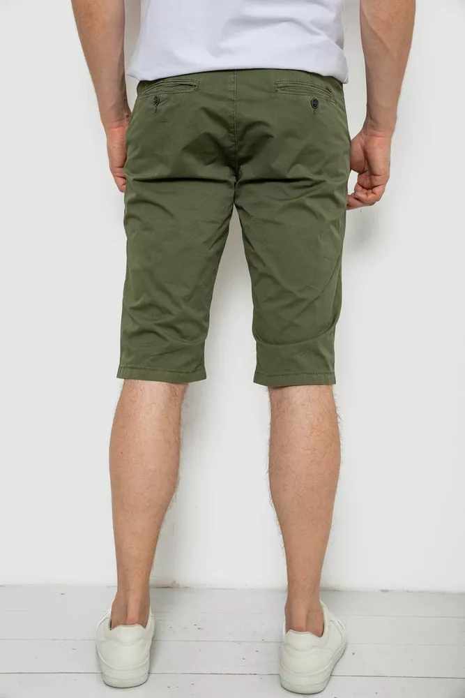 Купити Шорти чоловічі  -уцінка, колір хакі, 244RLS24-0180-U-12 - Фото №4