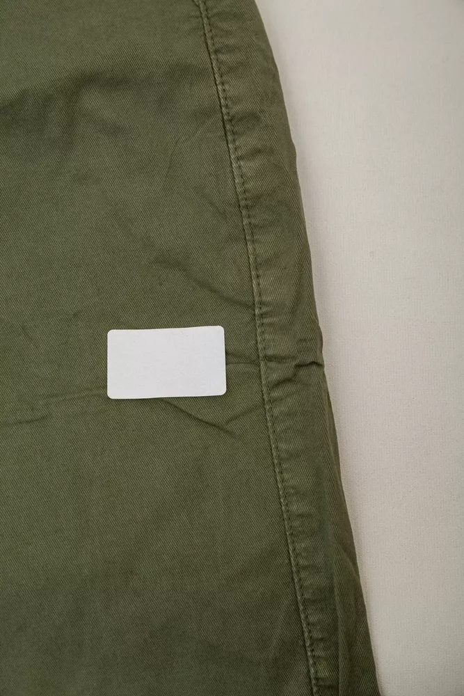 Купити Шорти чоловічі  -уцінка, колір хакі, 244RLS24-0180-U-12 - Фото №6