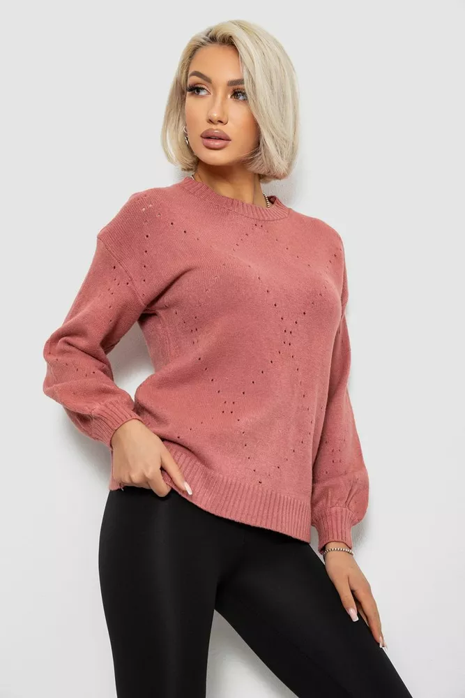 Купить Свитер женский, цвет пудровый, 244R2026-8 - Фото №3