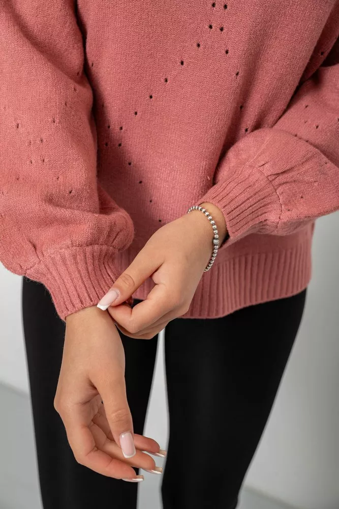 Купить Свитер женский, цвет пудровый, 244R2026-8 - Фото №5