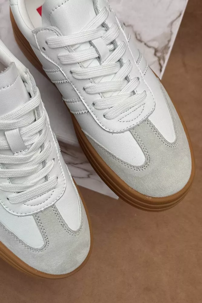 Купить Кроссовки женские демисезонные, цвет белый, 248RCX1580 - Фото №2