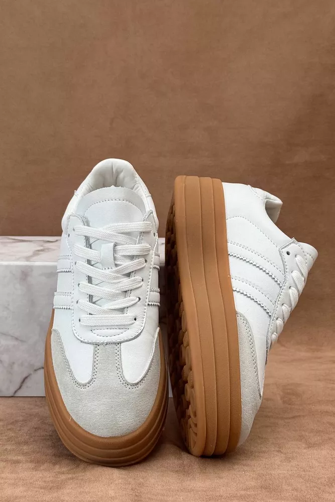 Купить Кроссовки женские демисезонные, цвет белый, 248RCX1580 - Фото №3