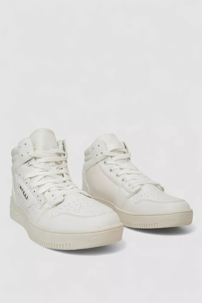 Купити Кросівки чоловічі зимові на хутрі, колір білий, 248RSK2311 - Фото №3