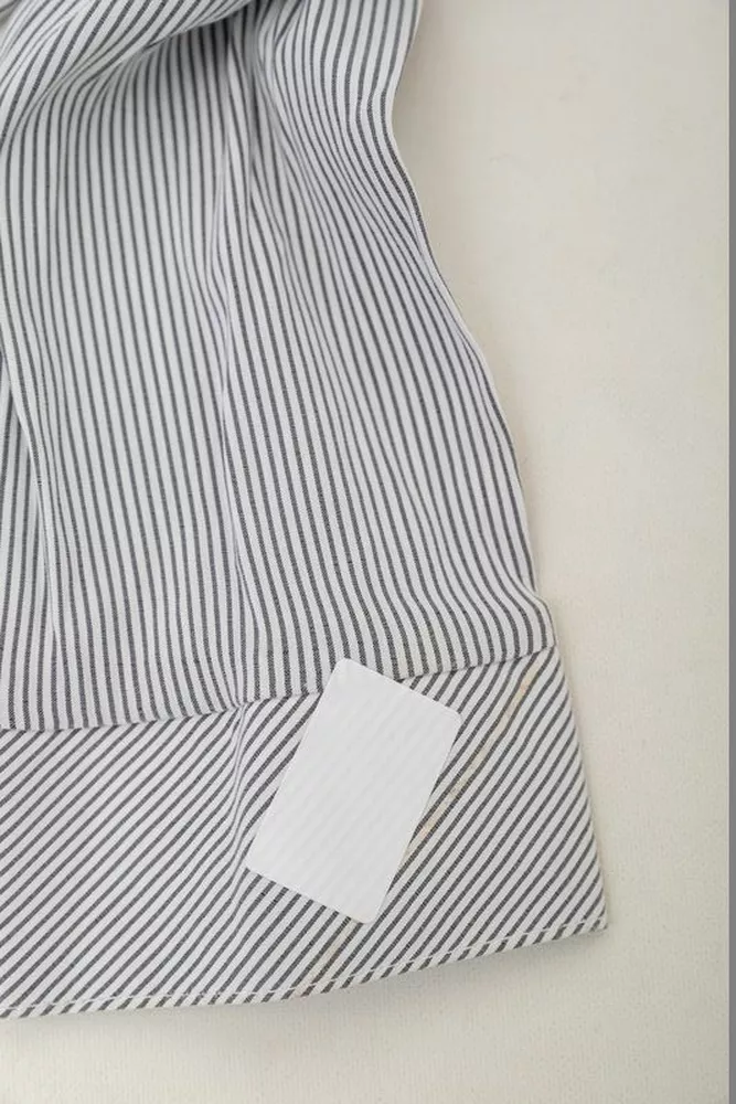 Купить Рубашка классическая в полоску  -уценка, цвет серо-белый, 230R641-1-U-2 - Фото №6