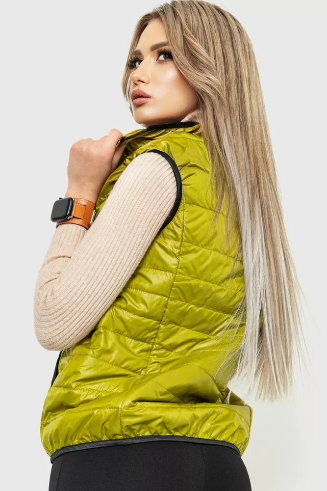 Купити Жилетка жіноча, колір оливковий, 182R31398 оптом - Фото №4