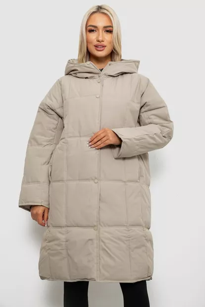Куртка женская зимняя, цвет темно-бежевый, 244R8832