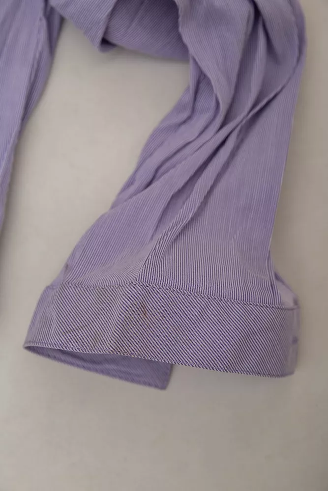 Купить Рубашка классическая в полоску  -уценка, цвет сиреневый, 230R641-5-U-45 - Фото №6