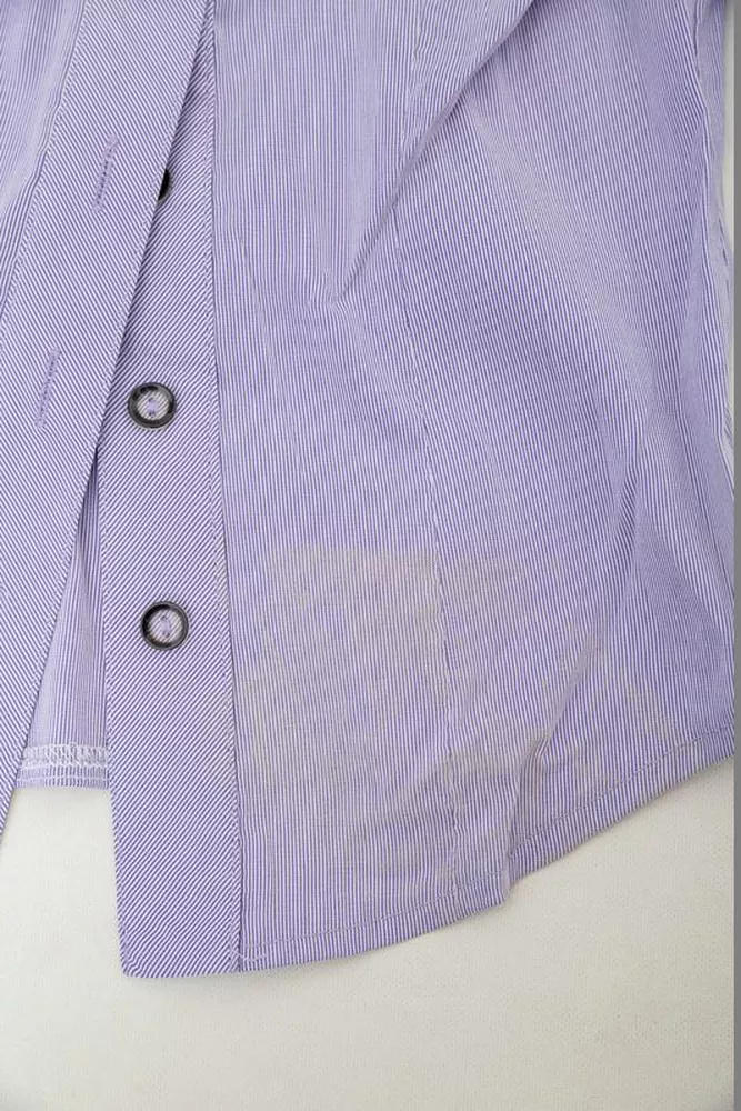 Купити Сорочка класична в смужку  -уцінка, колір бузковий, 230R641-5-U-48 оптом - Фото №6