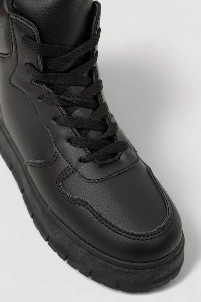 Купити Кросівки жіночі зимові на хутрі, колір чорний, 248RBL5 - Фото №2