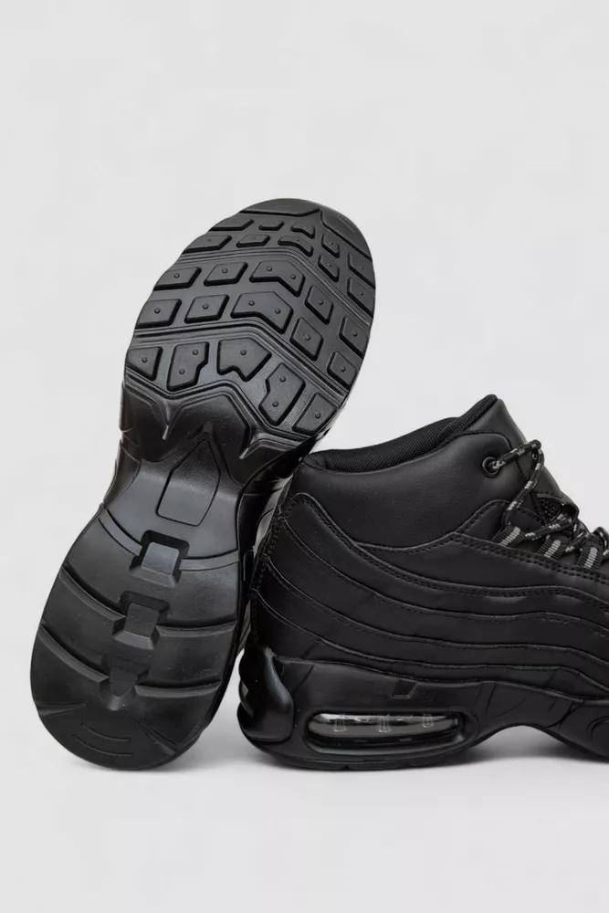 Купить Кроссовки мужские зимние на меху, цвет черный, 248RCX619-1 - Фото №5