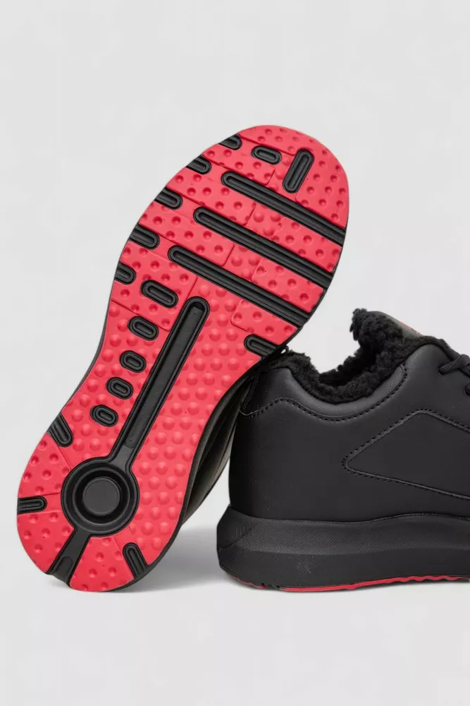 Купити Кросівки чоловічі зимові на хутрі  -уцінка, колір чорно-червоний, 248RCX627-U - Фото №7