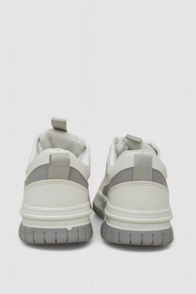 Купити Кросівки чоловічі демісезонні  -уцінка, колір біло-сірий, 243RHK110-U - Фото №4