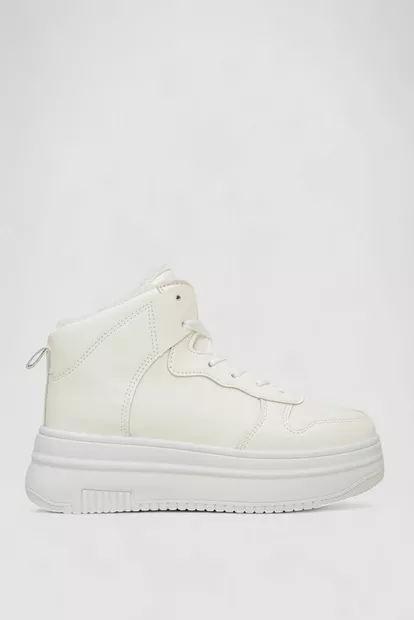 Кроссовки женские зимние на меху  -уценка, цвет белый, 248RAM01-U-7