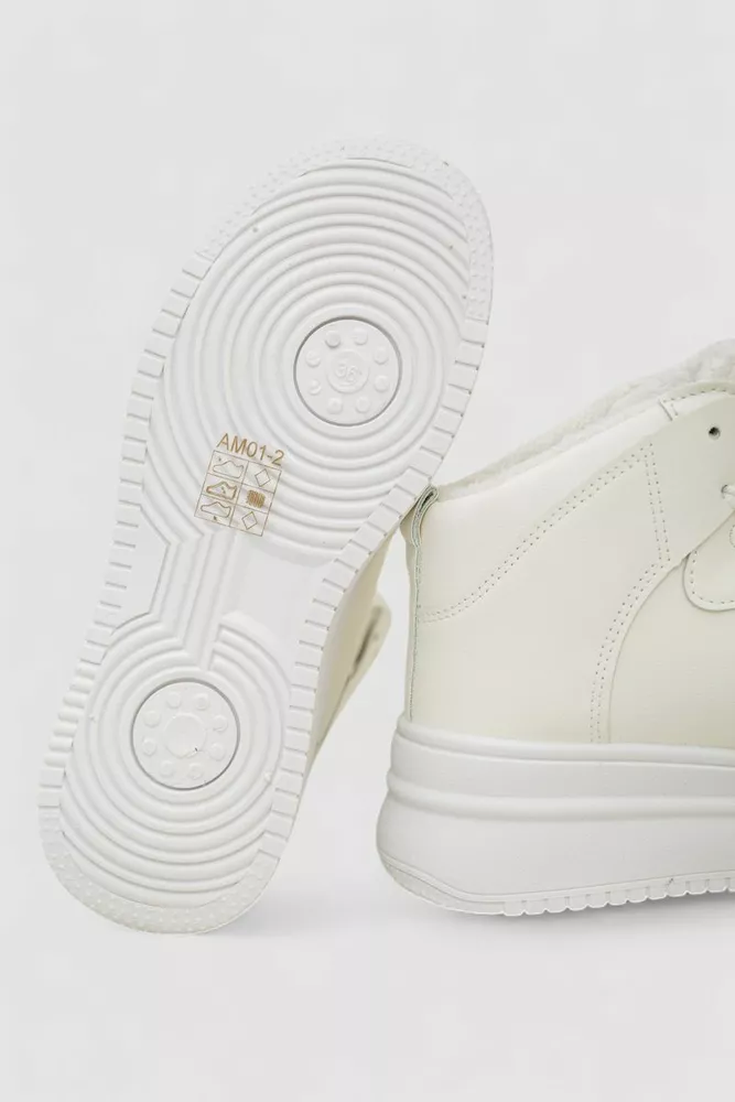 Купить Кроссовки женские зимние на меху  -уценка, цвет белый, 248RAM01-U-7 - Фото №7