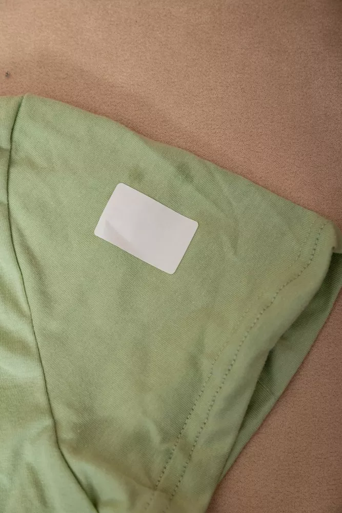 Купить Футболка женская однотонная  -уценка, цвет оливковый, 129R8900-U-2 - Фото №6