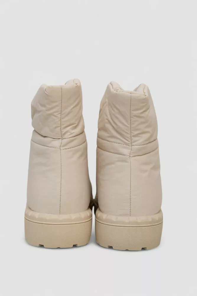 Купити Дутики жіночі зимові на хутрі  -уцінка, колір бежевий, 248RFM11-U-7 - Фото №4