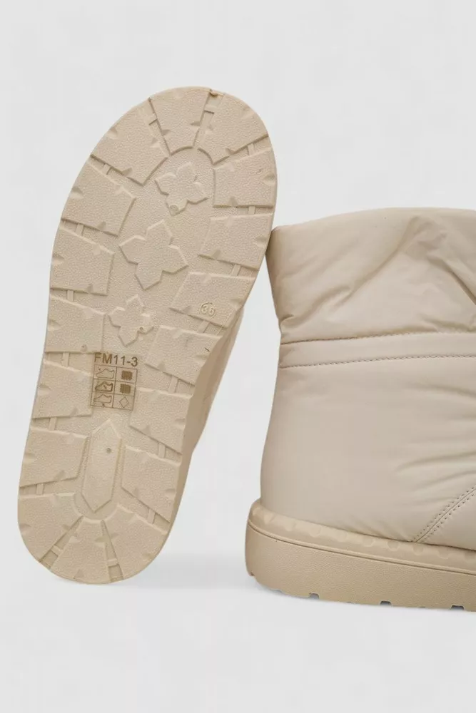 Купити Дутики жіночі зимові на хутрі  -уцінка, колір бежевий, 248RFM11-U-7 - Фото №6