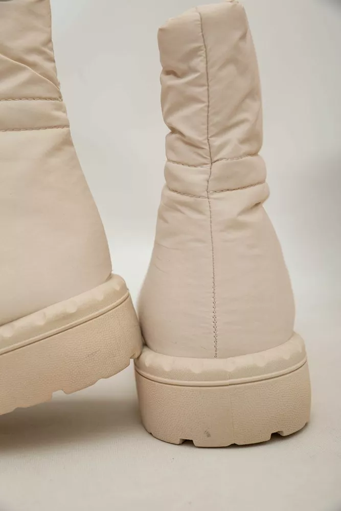 Купити Дутики жіночі зимові на хутрі  -уцінка, колір бежевий, 248RFM11-U-7 - Фото №7