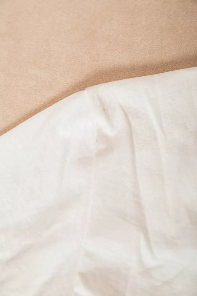 Купити Футболка жіноча однотонна  -уцінка, колір молочний, 129R8900-2-U-2 - Фото №6