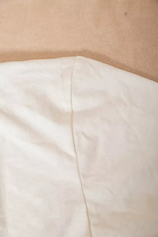 Купити Футболка жіноча однотонна  -уцінка, колір молочний, 129R8900-2-U-3 - Фото №6