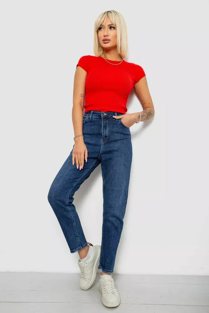 Купить Джинсы женские прямые, цвет синий, 244R718S5399 - Фото №2