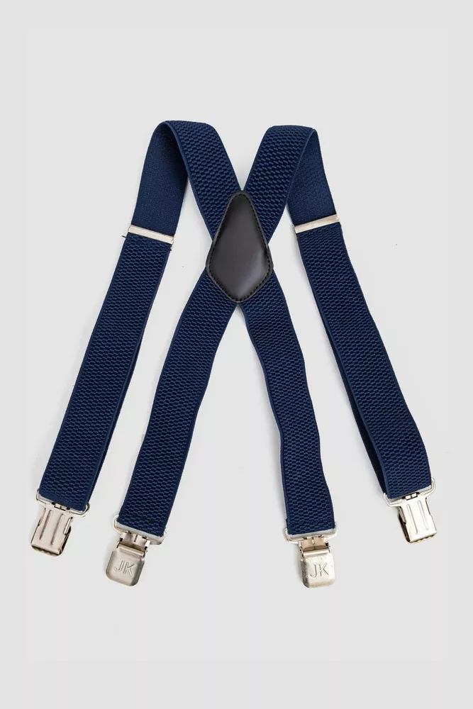 Купити Підтяжки чоловічі 196R40Y14, колір синій, 196R40Y14-1 - Фото №1