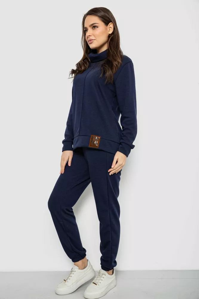 Купити Костюм жіночий повсякденний, колір синій, 257R123-1 - Фото №3