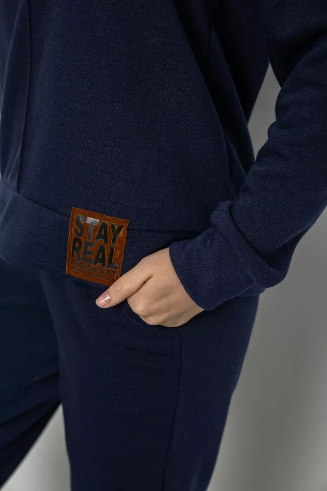 Купити Костюм жіночий повсякденний, колір синій, 257R123-1 - Фото №6