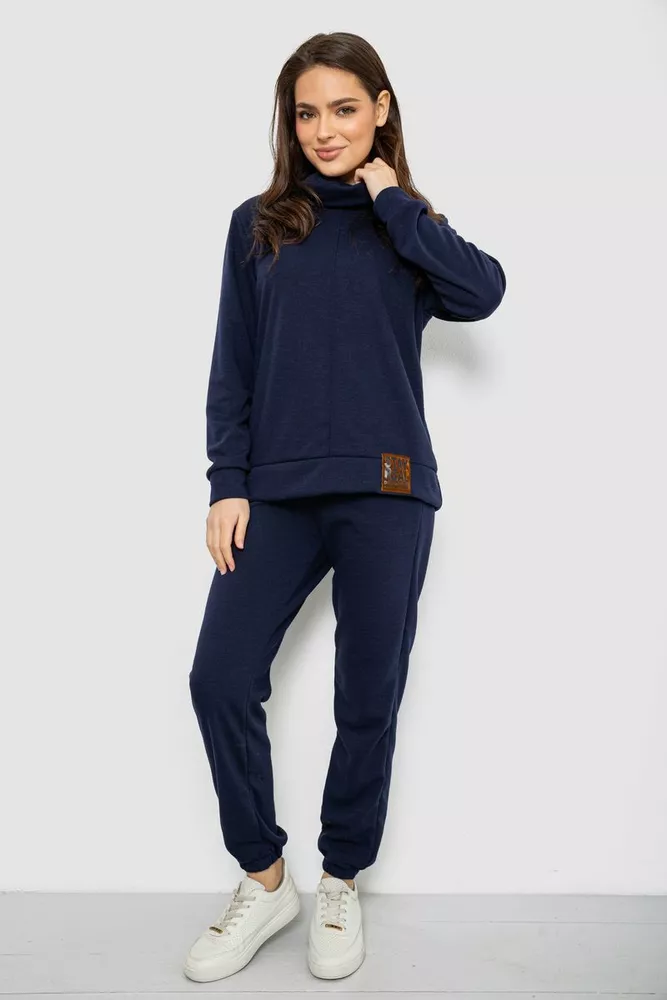 Купити Костюм жіночий повсякденний, колір синій, 257R123-1 - Фото №1