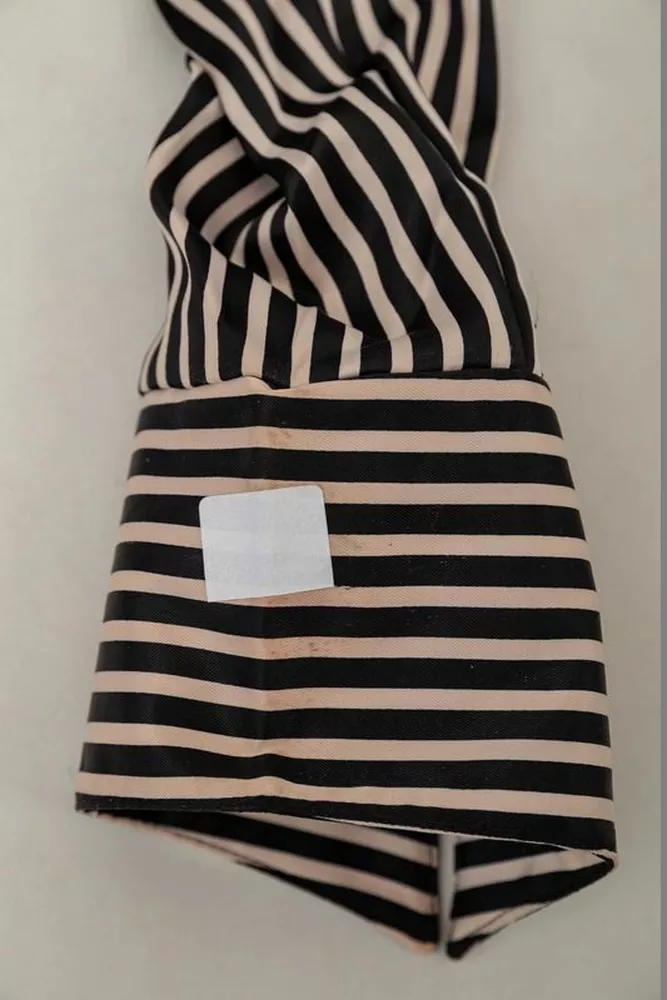 Купить Рубашка классическая в полоску  -уценка, цвет черно-белый, 230R64-3-U-26 - Фото №6