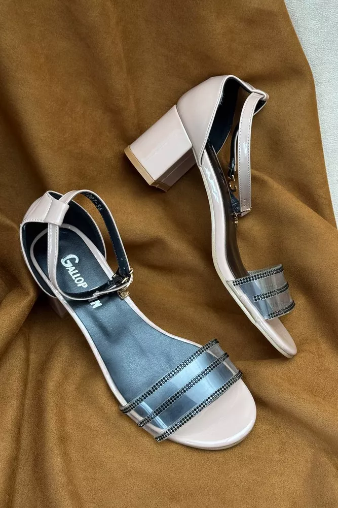 Купить Босоножки женские, цвет бежевый, 243RE281 - Фото №3