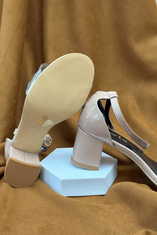 Купить Босоножки женские, цвет бежевый, 243RE281 - Фото №5