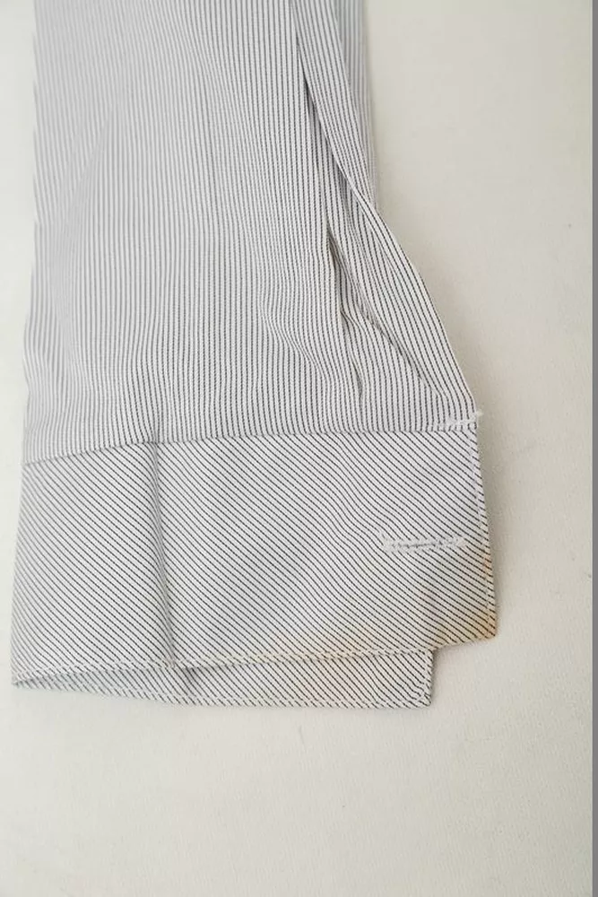 Купить Рубашка классическая в полоску  -уценка, цвет серый, 230R641-U-30 - Фото №6