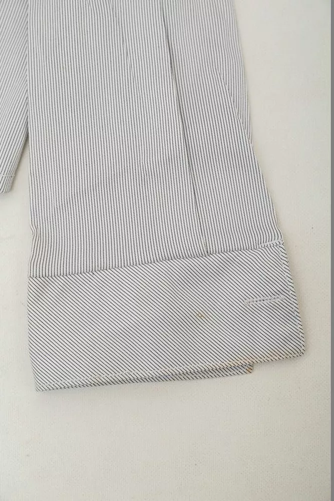 Купить Рубашка классическая в полоску  -уценка, цвет серый, 230R641-U-31 оптом - Фото №6