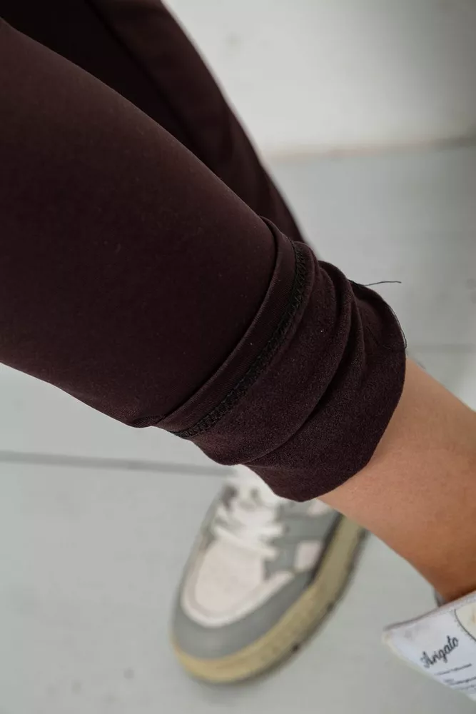 Купити Лосини однотонні  -уцінка, колір шоколадний, 238R58650-U-1 - Фото №5