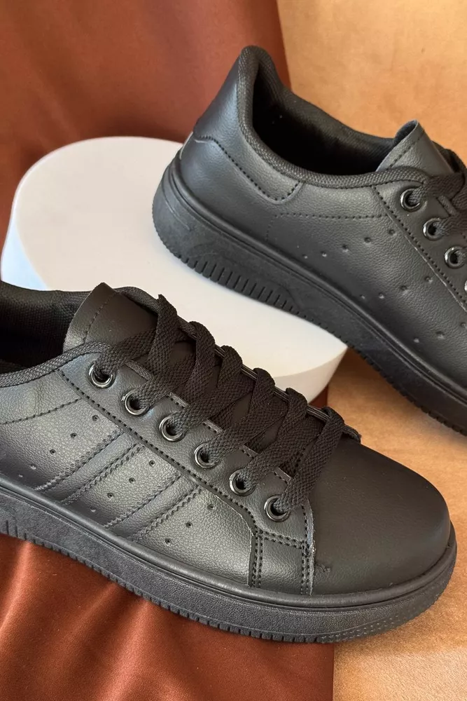 Купить Кеды женские, цвет черный, 248RR92 оптом - Фото №2