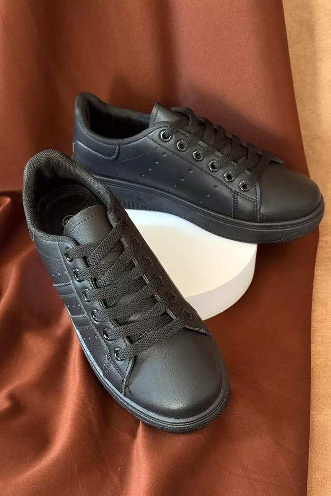 Купить Кеды женские, цвет черный, 248RR92 оптом - Фото №3