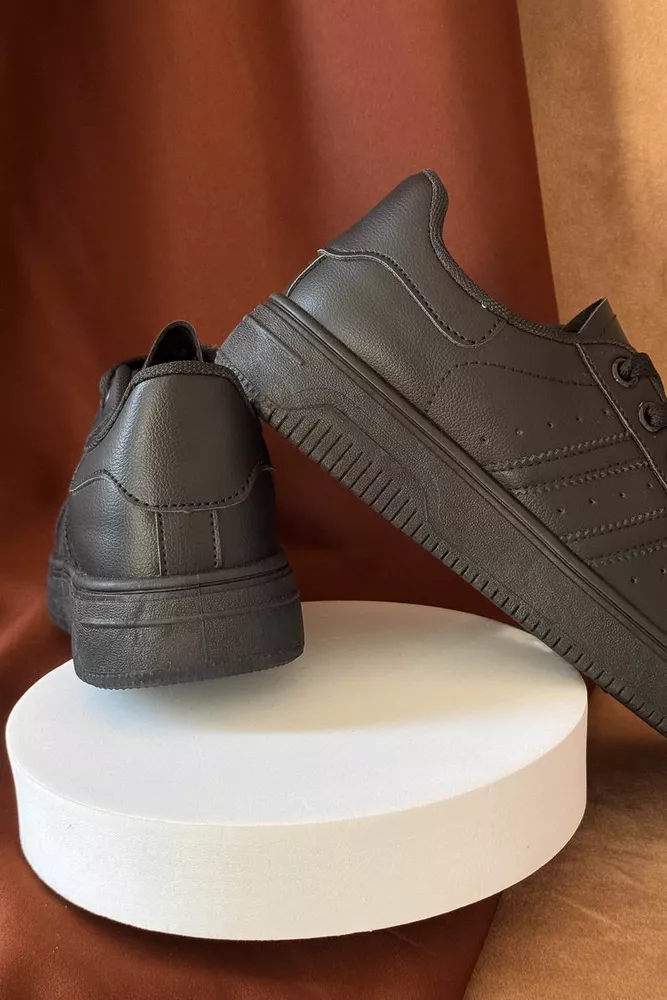 Купить Кеды женские, цвет черный, 248RR92 оптом - Фото №4