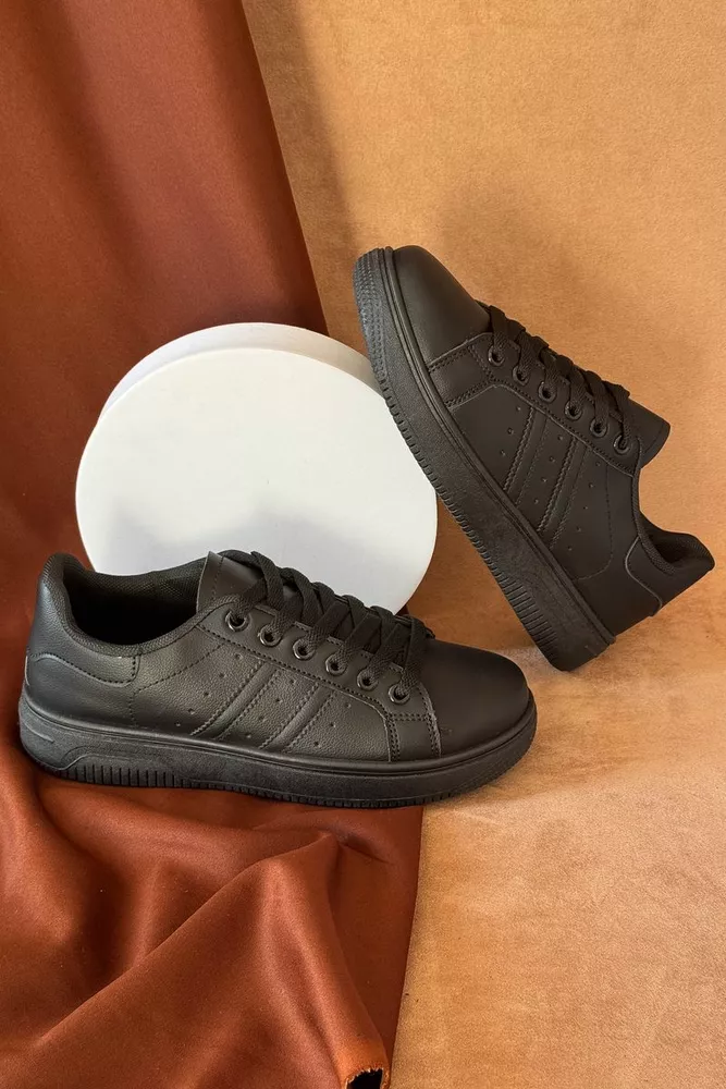 Купить Кеды женские, цвет черный, 248RR92 оптом - Фото №1