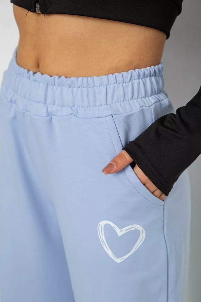 Купить Спортивные штаны женские  -уценка, цвет светло-голубой, 238R324-U-9 - Фото №5