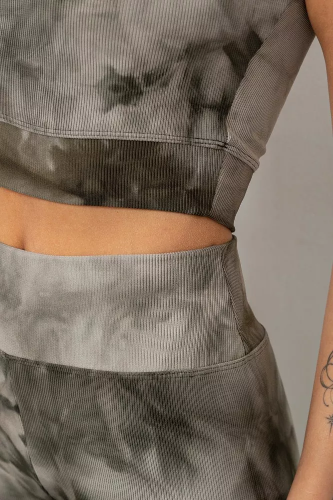 Купити Костюм жіночий домашній в рубчик, колір хакі, 214R341 - Фото №5