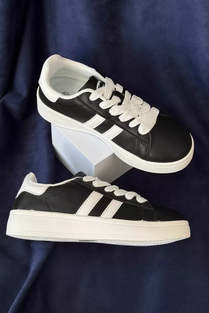 Купить Кеды женские, цвет черно-белый, 248RJH100-19 - Фото №1