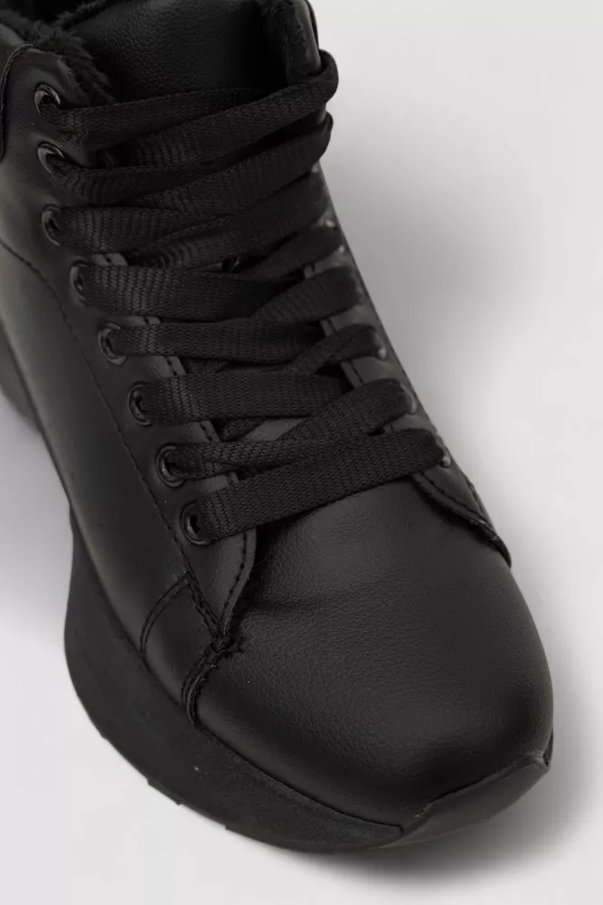 Купить Кроссовки женские зимние на меху  -уценка, цвет черный, 248RXM22-U - Фото №2