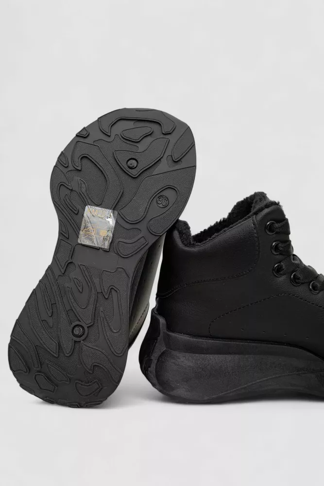 Купить Кроссовки женские зимние на меху  -уценка, цвет черный, 248RXM22-U - Фото №5